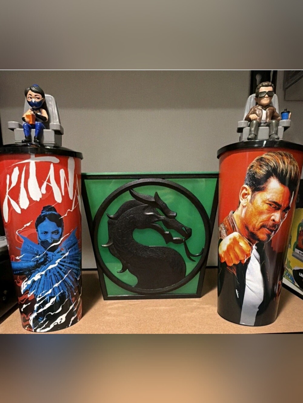 Mortal Kombat 2 II Movie Silhouette Square Popcorn Bucket